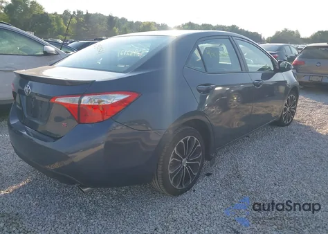 2015 Toyota Corolla S Plus z USA, uszkodzony, nr VIN 2T1BURHE2FC315690